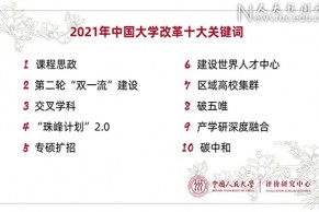 “2021年中国大学改革十大关键词”和“2021年中国大学改革创新指数”发布