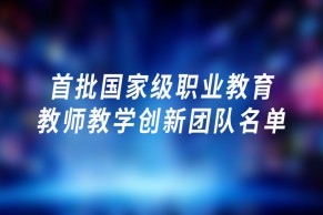 教育部关于公布首批国家级职业教育教师教学创新团队名单的通知